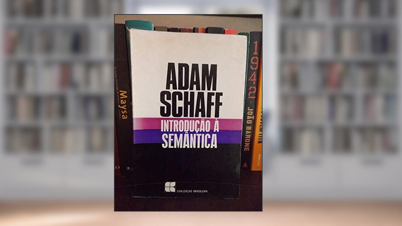 Capa de Introdução À Semântica, do autor Adam Schaff