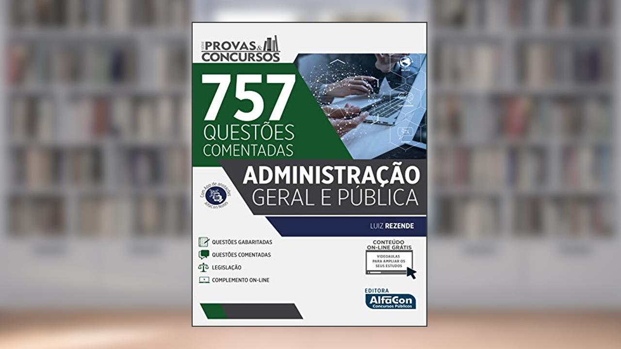 Capa de Série Provas & Concursos - Administração Geral e Pública, do autor Luiz Rezende