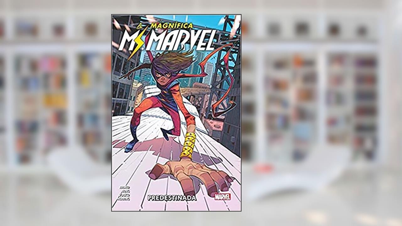 Capa de A Magnífica Miss Marvel - Volume 1: Capa Dura, do autor Saladin Ahmed