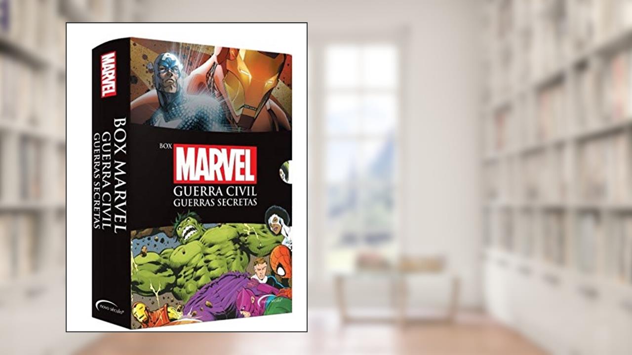 Capa de Box Marvel Guerra Civil: Guerras secretas, do autor Alex Irvine; Stuart Moore