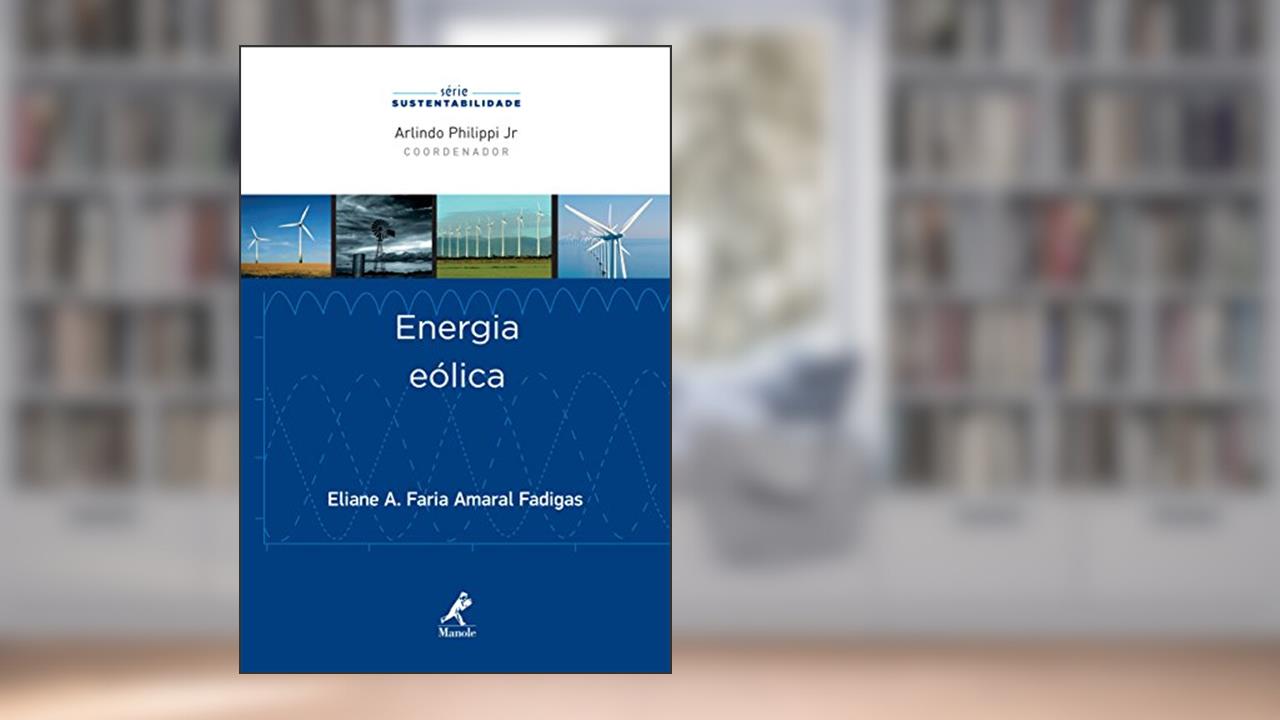 Capa de Energia eólica, do autor Eliane A. Faria Amaral Fadigas