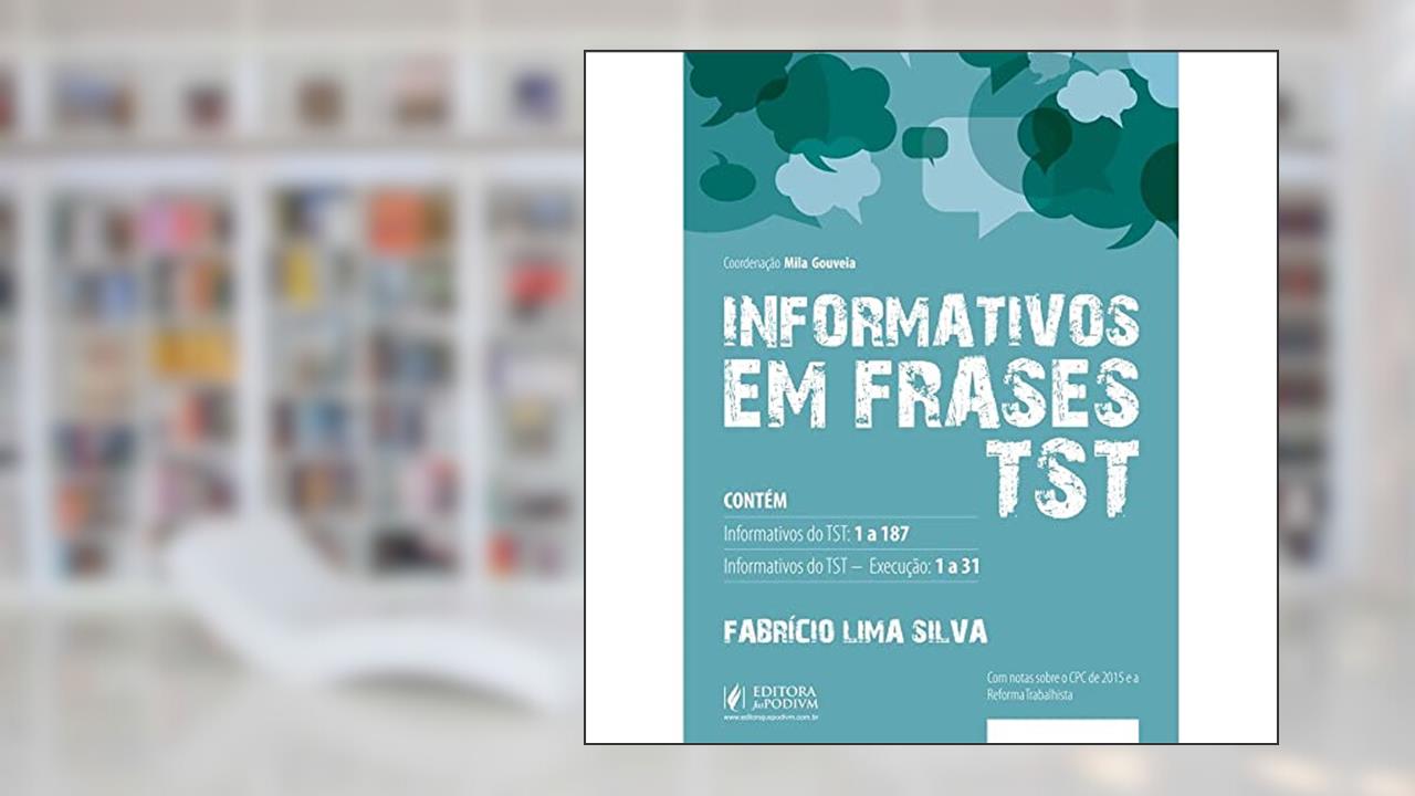 Capa de Informativos em Frases TST, do autor Fabrício Lima Silva