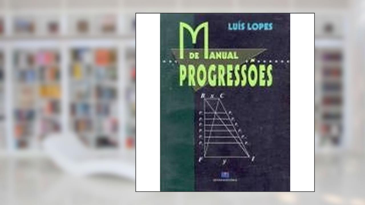 Capa de Manual de Progressões, do autor Luis Lopes