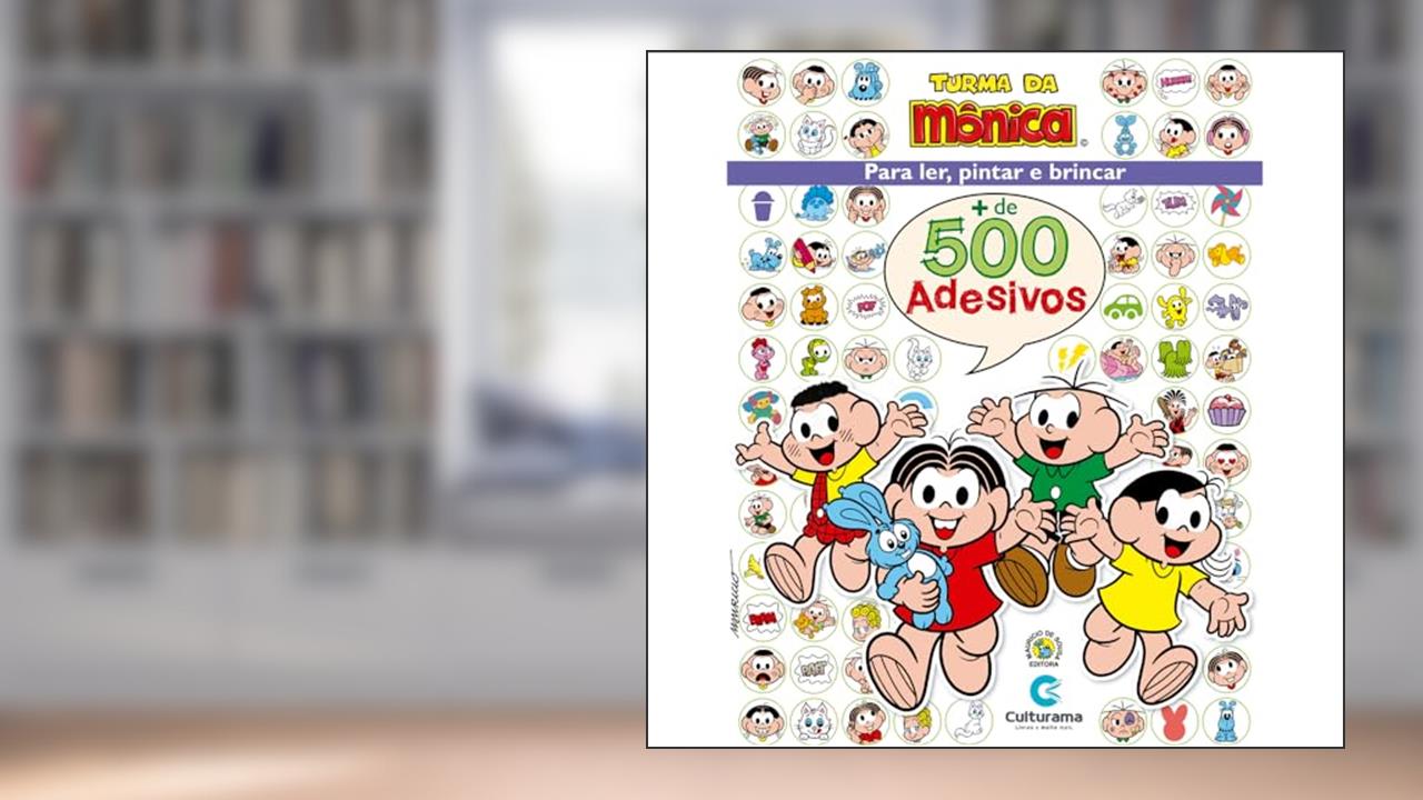 Capa de 500 Adesivos Turma da Mônica, do autor Culturama