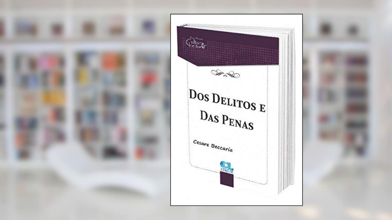 Capa de Dos Delitos e das Penas, do autor Cesare Beccaria