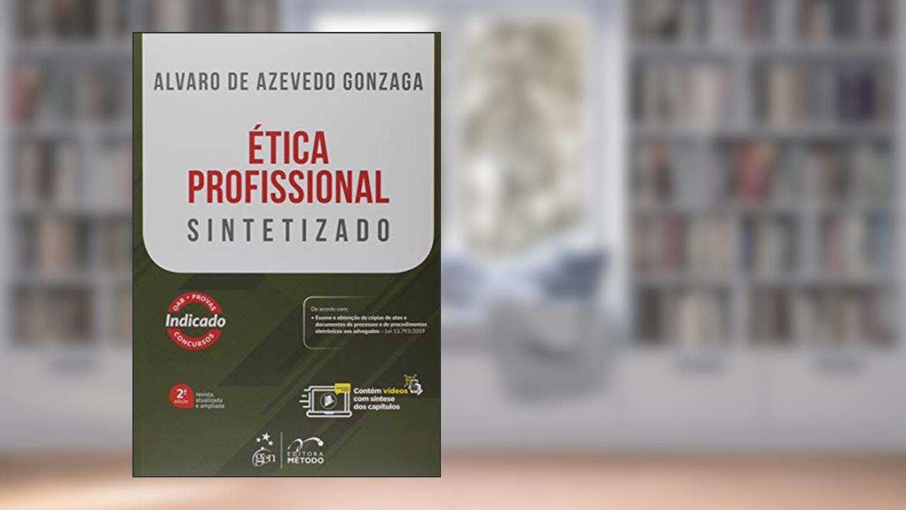 Capa de Ética Profissional - Sintetizado, do autor Alvaro de Azevedo Gonzaga
