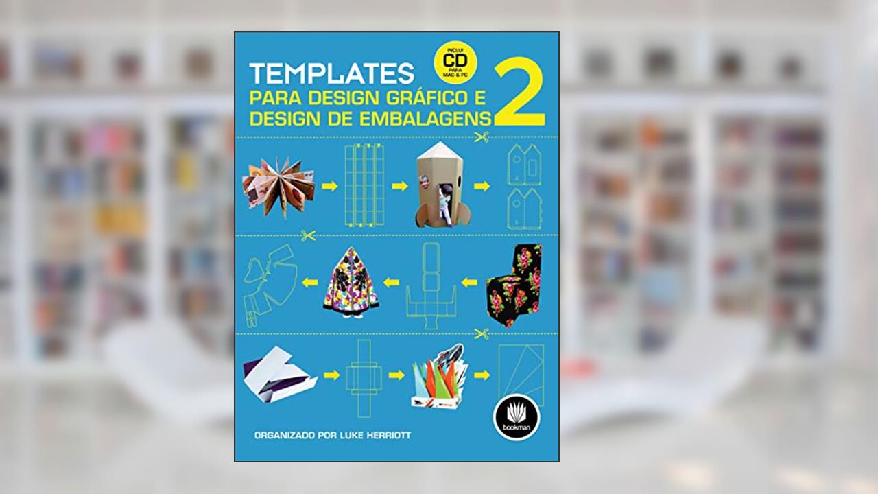 Capa de Templates para Design Gráfico e Design de Embalagens: Volume 2, do autor Luke Herriot