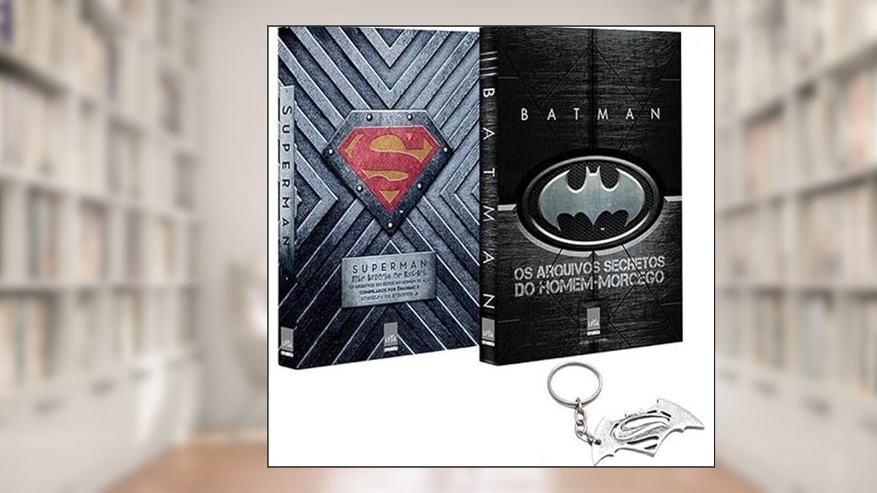 Capa de OS ARQUIVOS SECRETOS: BATMAN E SUPERMAN + CHAVEIRO EXCLUSIVO, do autor MATTHEW K. MANNING