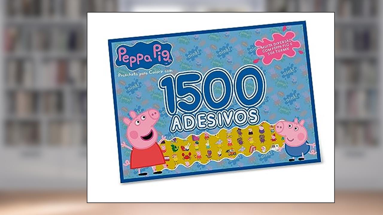 Capa de Peppa Pig - Prancheta para colorir com 1500 adesivos: Muita diversão com a Peppa Pig e sua turma!, do autor On Line Editora