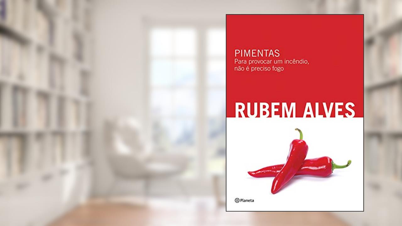 Capa de Pimentas, do autor Rubem Alves