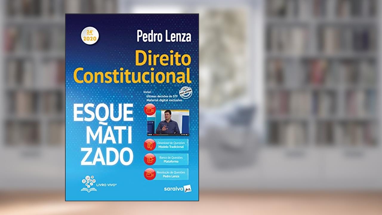 Capa de Direito Constitucional Esquematizado 2020 - 24ª Edição, do autor Pedro Lenza