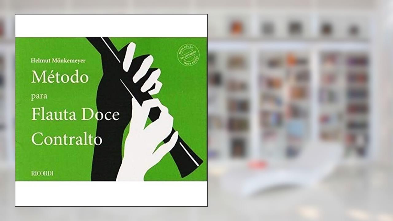 Capa de Método Para Flauta Doce Contralto - RB-0990, do autor Não Informado