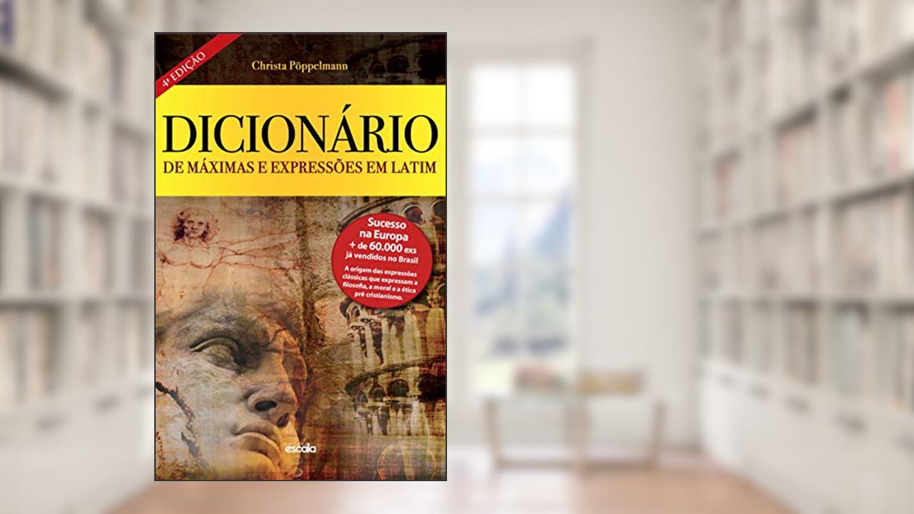 Capa de Dicionário de maximas expressões em Latim, do autor Christa Poppelmann