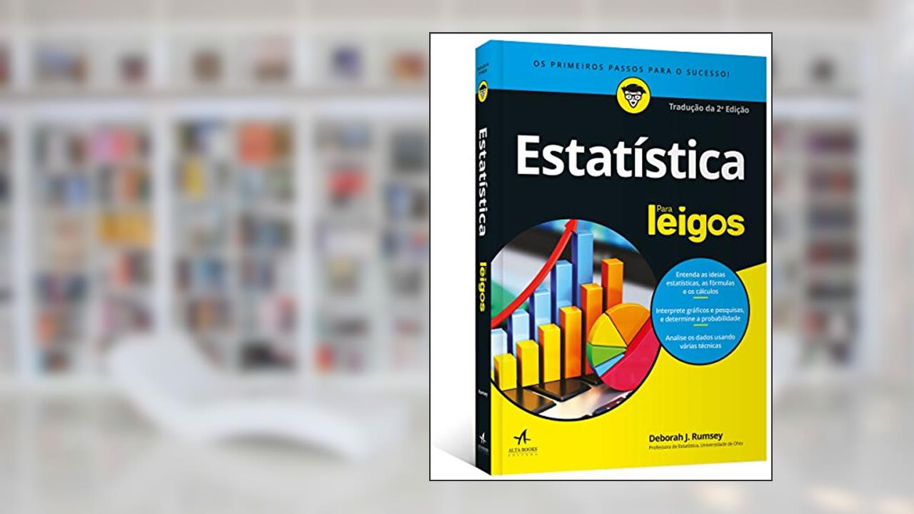 Capa de Estatística Para Leigos, do autor Deborah J. Rumsey
