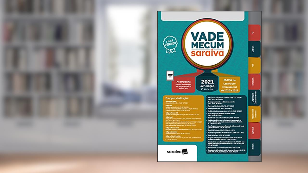 Vade Mecum 2021 Saraiva - Tradicional - 32ª Edição, de Saraiva Educação