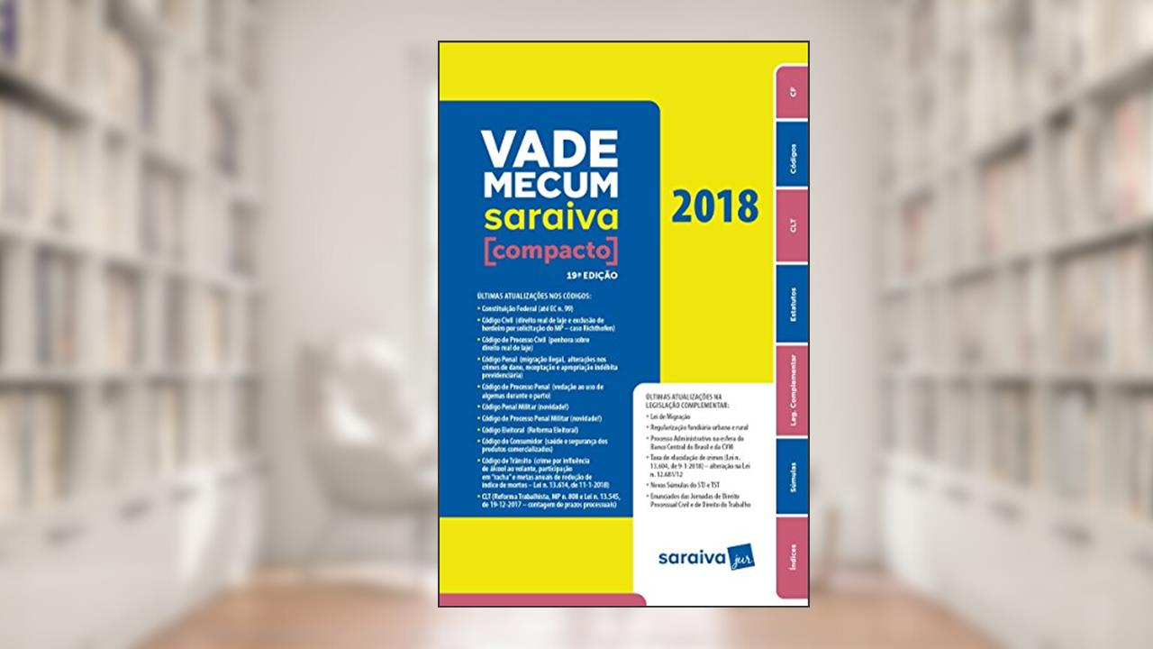Capa de Vade Mecum Compacto 2018, do autor Vários Autores
