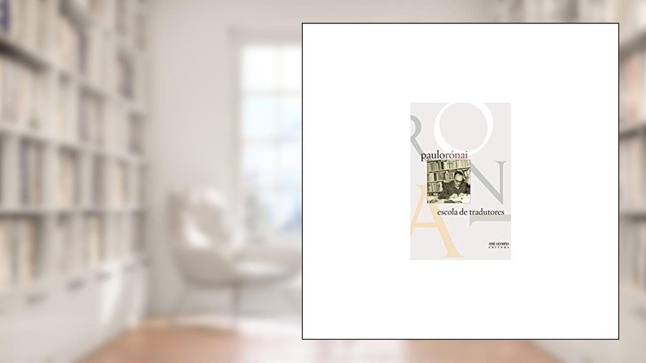 Capa de Escola de tradutores, do autor Paulo Ronai
