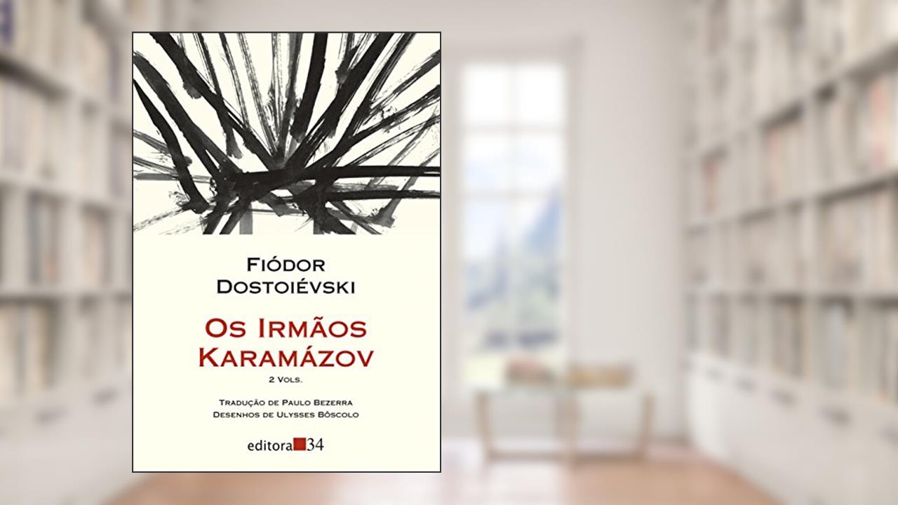 Capa de Os irmãos Karamázov, de Fiódor Dostoiévski