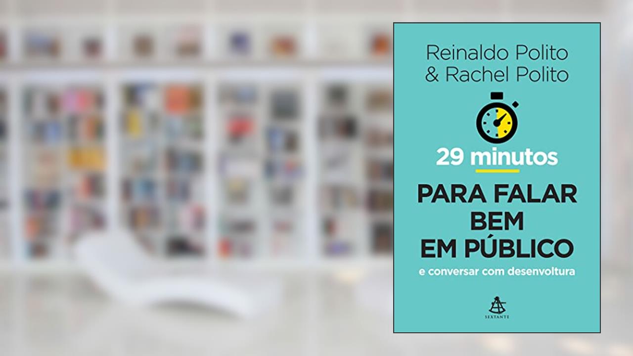 Capa de 29 minutos para falar bem em público: E conversar com desenvoltura, do autor Rachel Polito; Reinaldo Polito