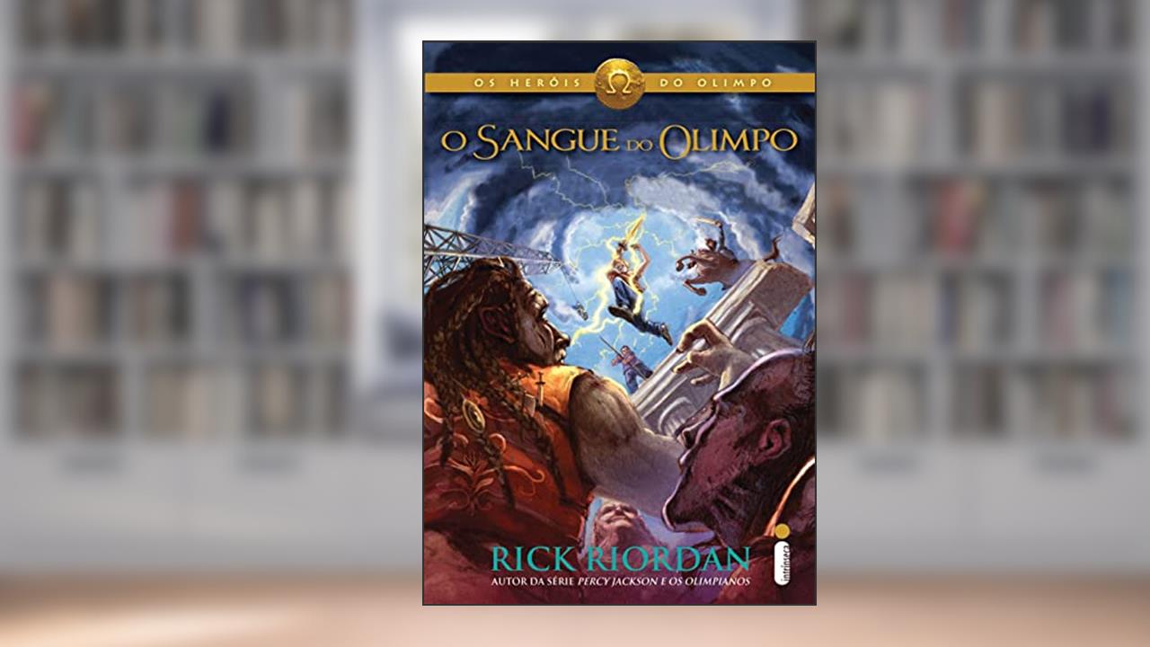 Capa de O sangue do Olimpo: (Série Os Heróis do Olimpo): 5, do autor Rick Riordan