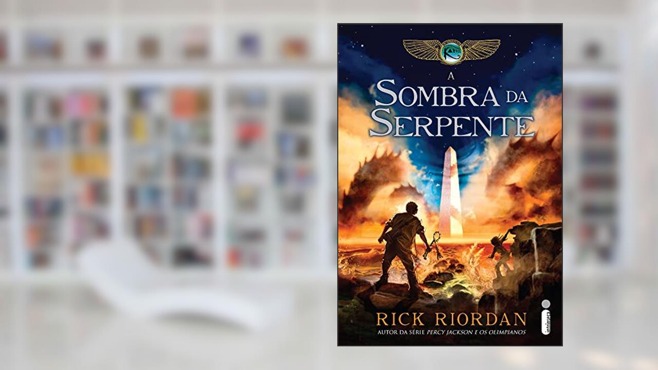 Capa de A sombra da serpente: (Série As Crônicas Dos Kane): 3, do autor Rick Riordan