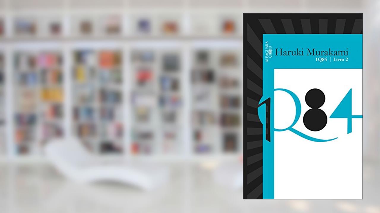 Capa de 1Q84 - Livro 2, do autor Haruki Murakami