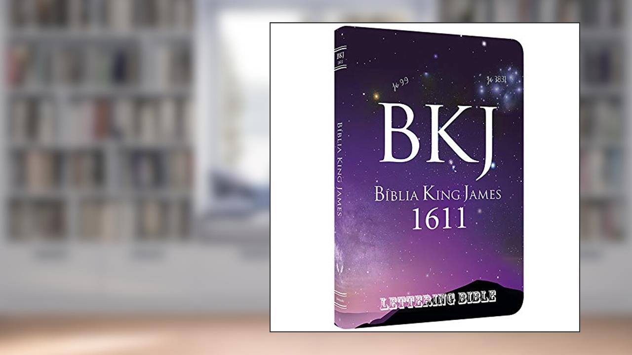 Capa de Bkj 1611 Ultrafina Lettering Bible - Universo, do autor Bv Books
