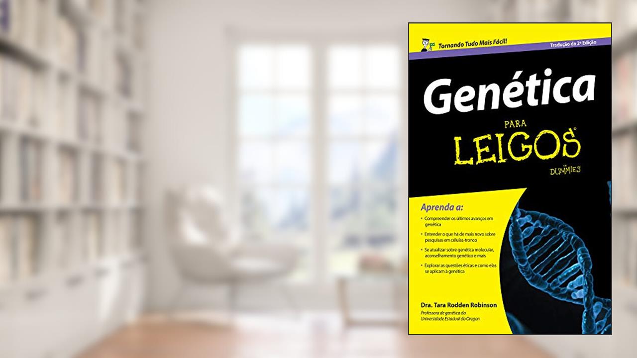 Capa de Genética Para Leigos, do autor Tara Rodden Robinson
