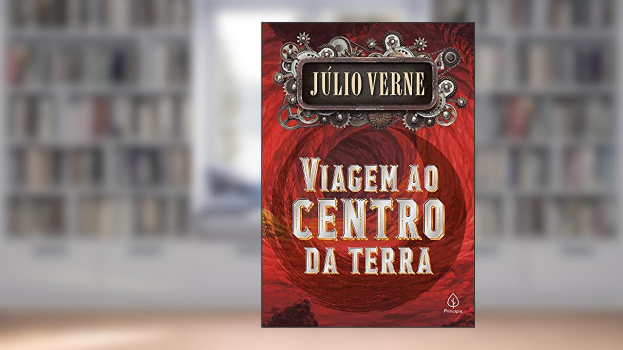 Capa de Viagem ao centro da Terra, do autor Júlio Verne