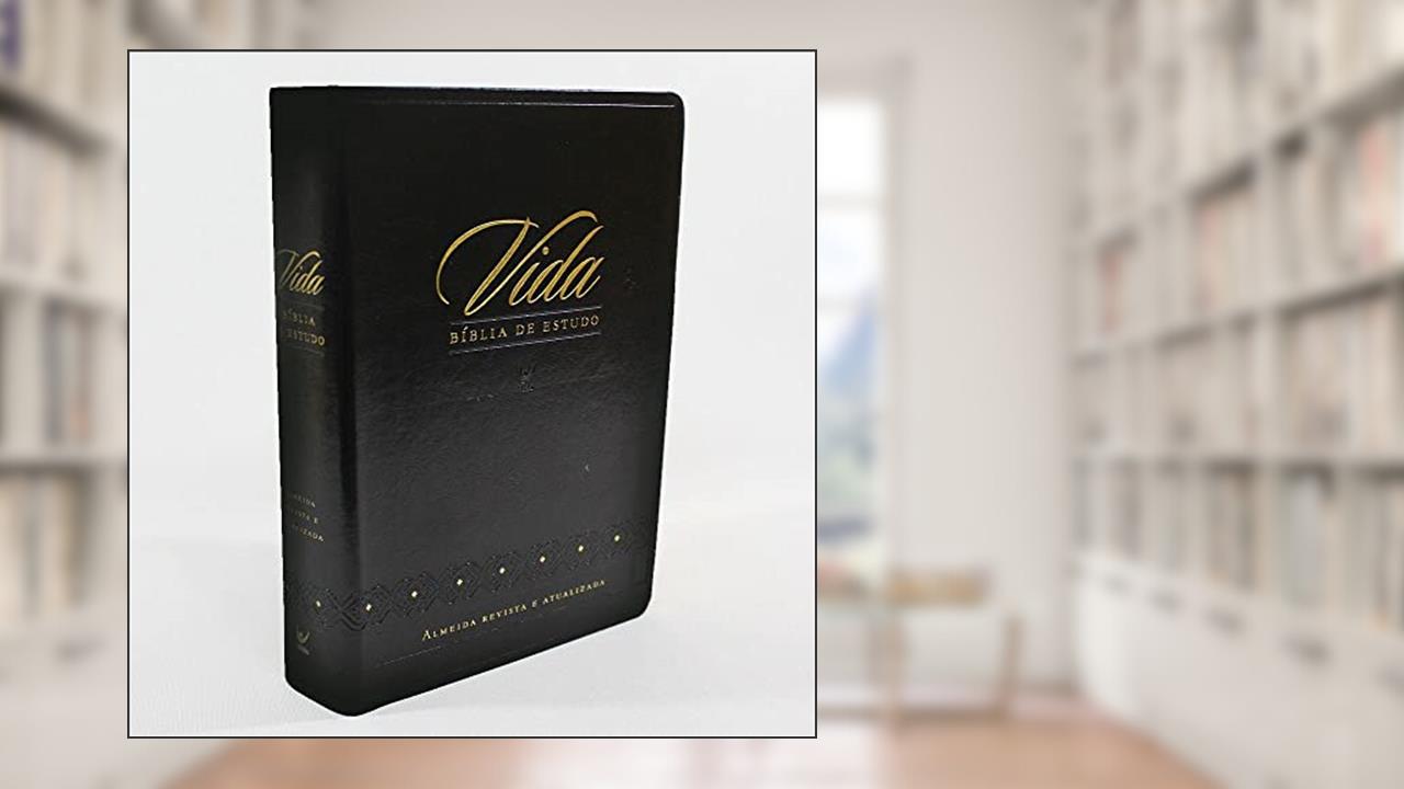 Capa de Bíblia de Estudo Vida - ARA - Capa Preta, do autor Diversos Autores