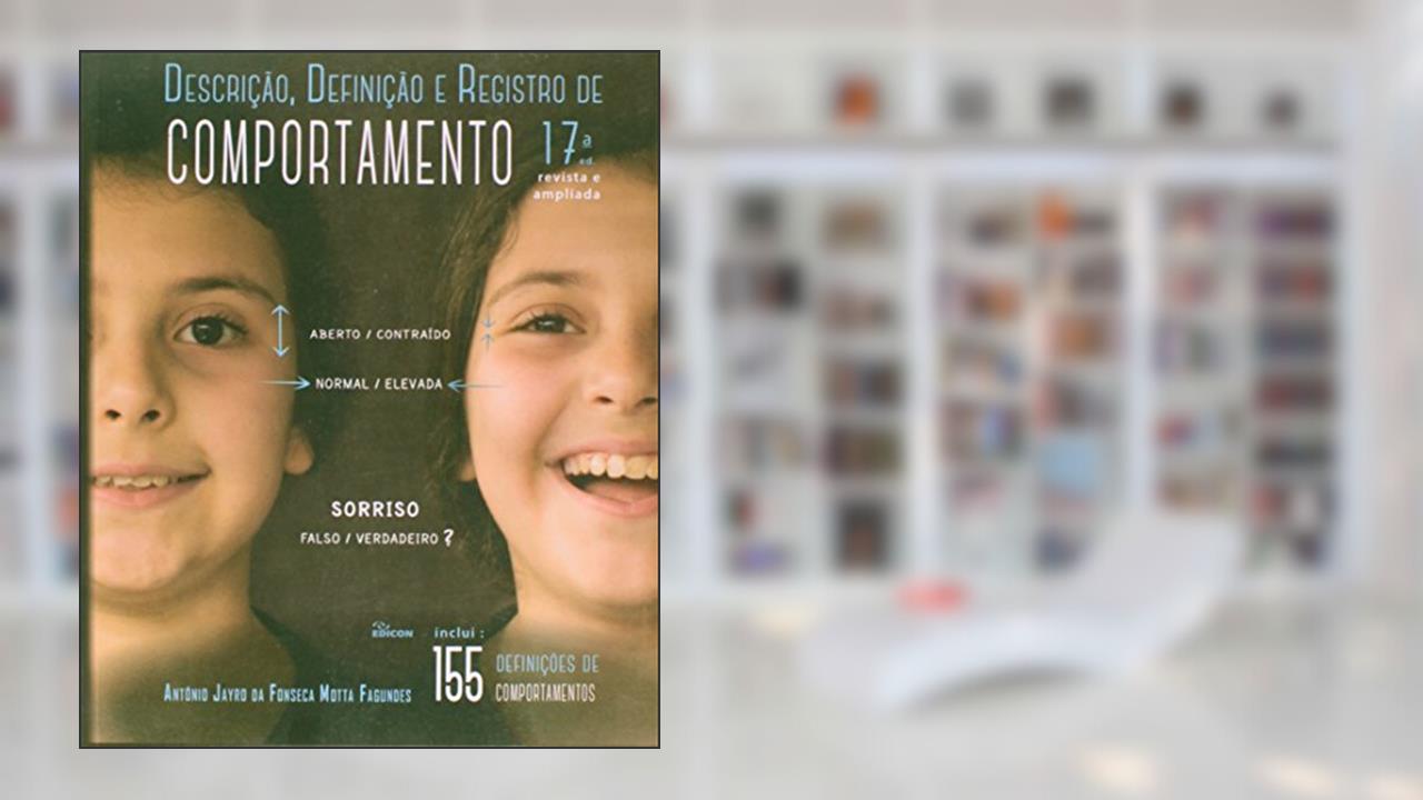 Capa de Descrição, Definição e Registro de Comportamento, do autor Antônio Jayro Da Fonseca Motta Fagundes