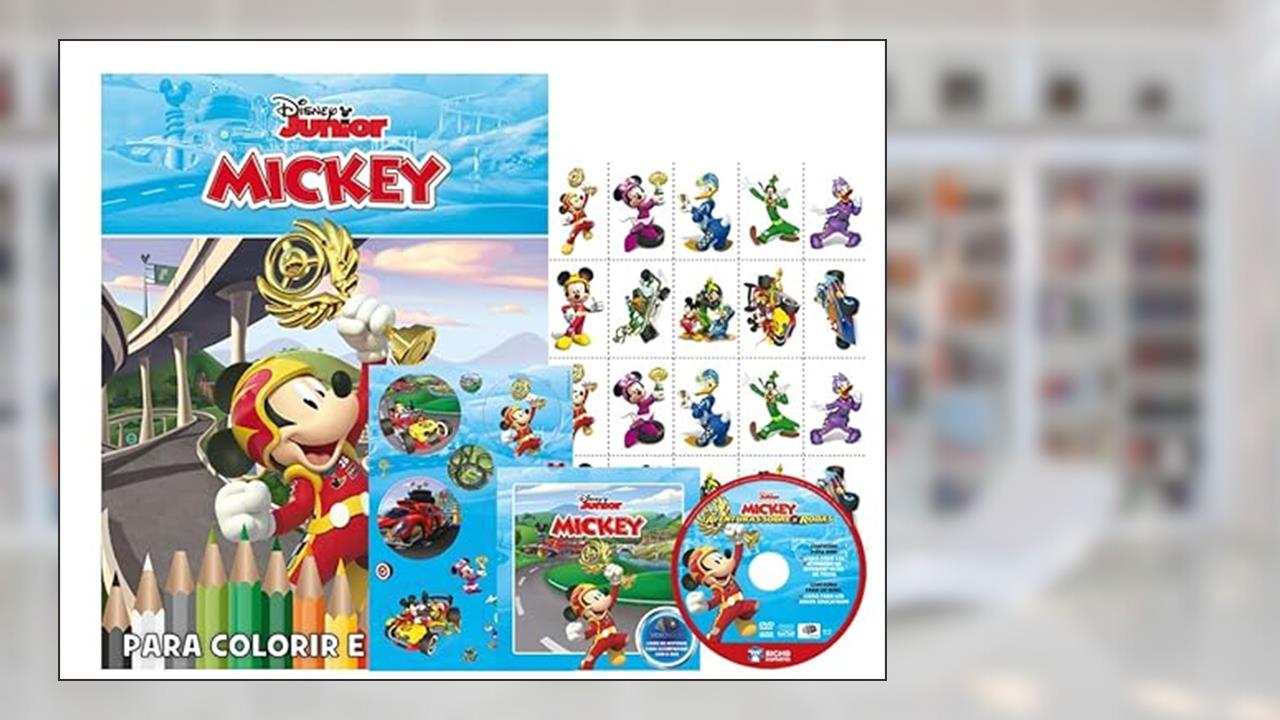 Capa de Kit 5 em 1 com DVD Disney - Mickey dia de Pescaria, do autor Bicho Esperto