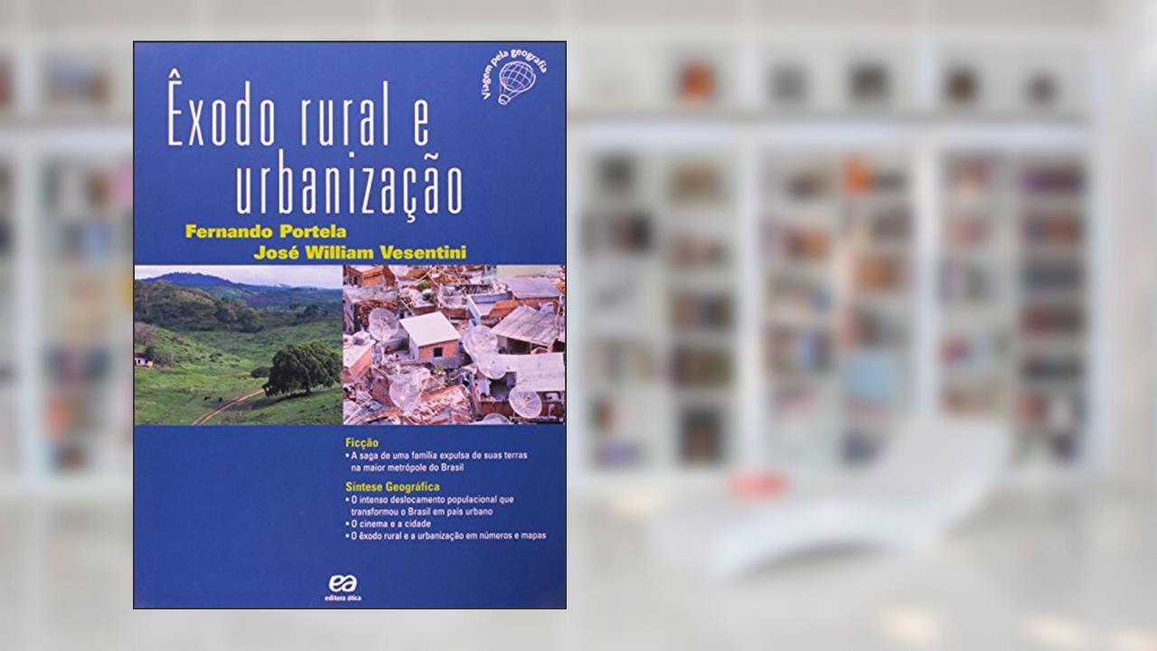 Capa de Êxodo rural e urbanização, do autor José William Vesentini