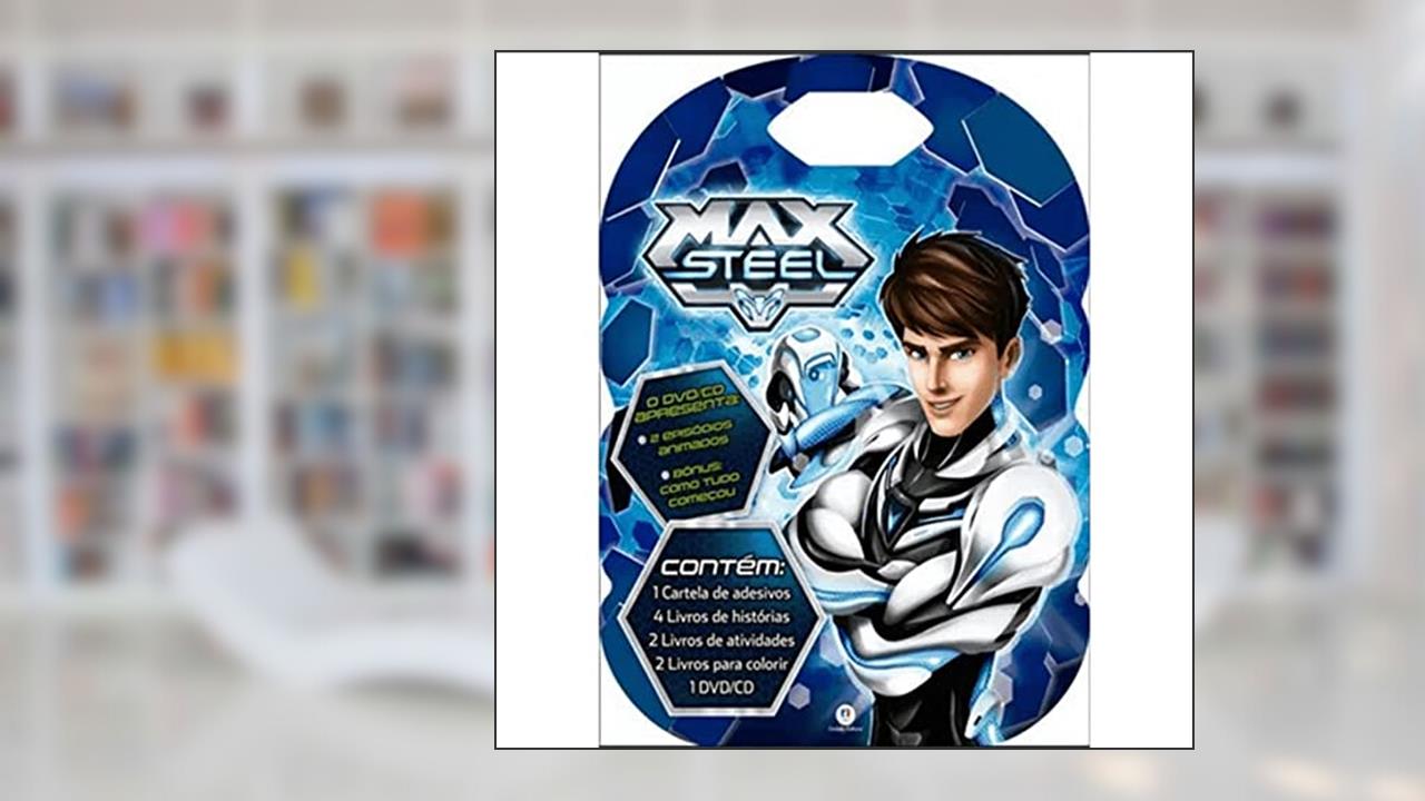 Capa de Max Steel - Maleta com 8 livros, cd e adesivos, do autor Ciranda Cultural