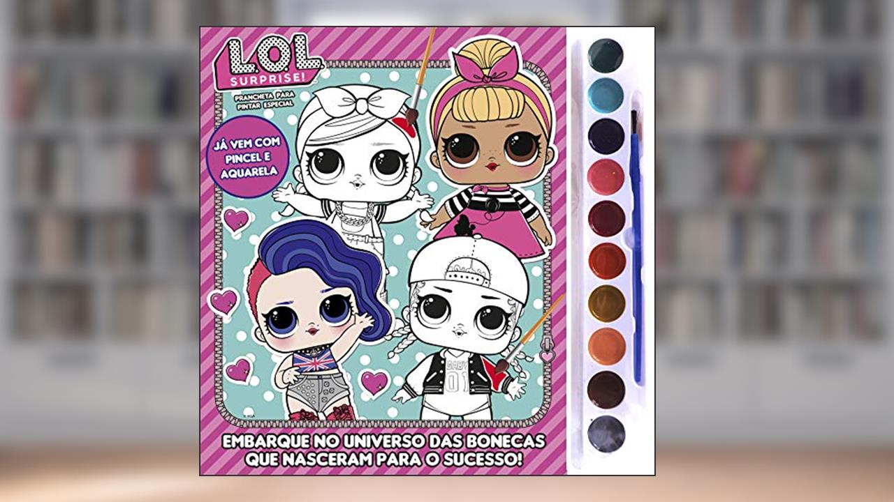 Capa de LOL Surprise - Prancheta para pintar com aquarela especial: Embarque no universo das bonecas que nasceram para o sucesso!, do autor On Line Editora