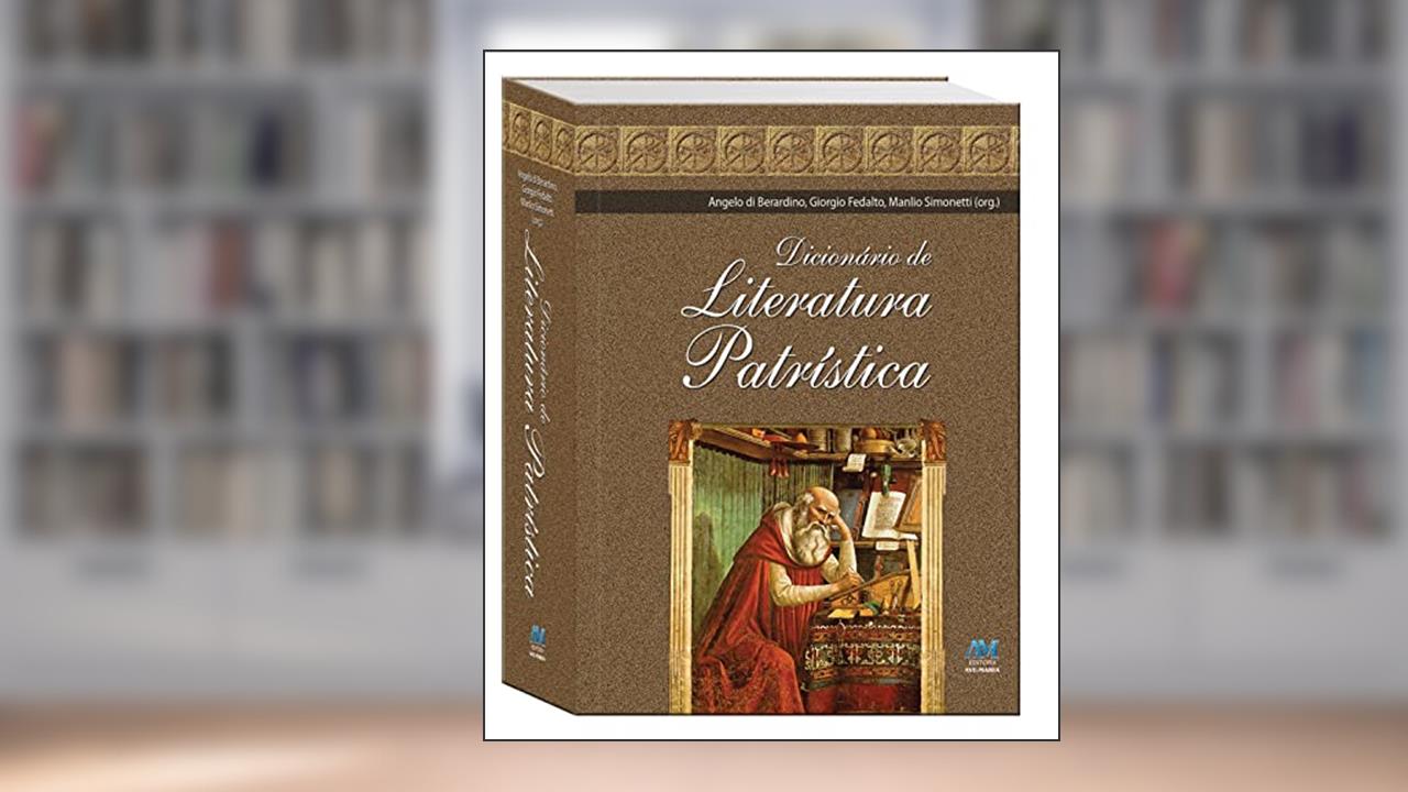 Capa de Dicionário de literatura patrística, do autor Editora Ave-Maria