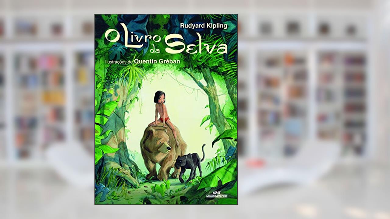 Capa de O Livro da Selva, do autor Rudyard Kipling