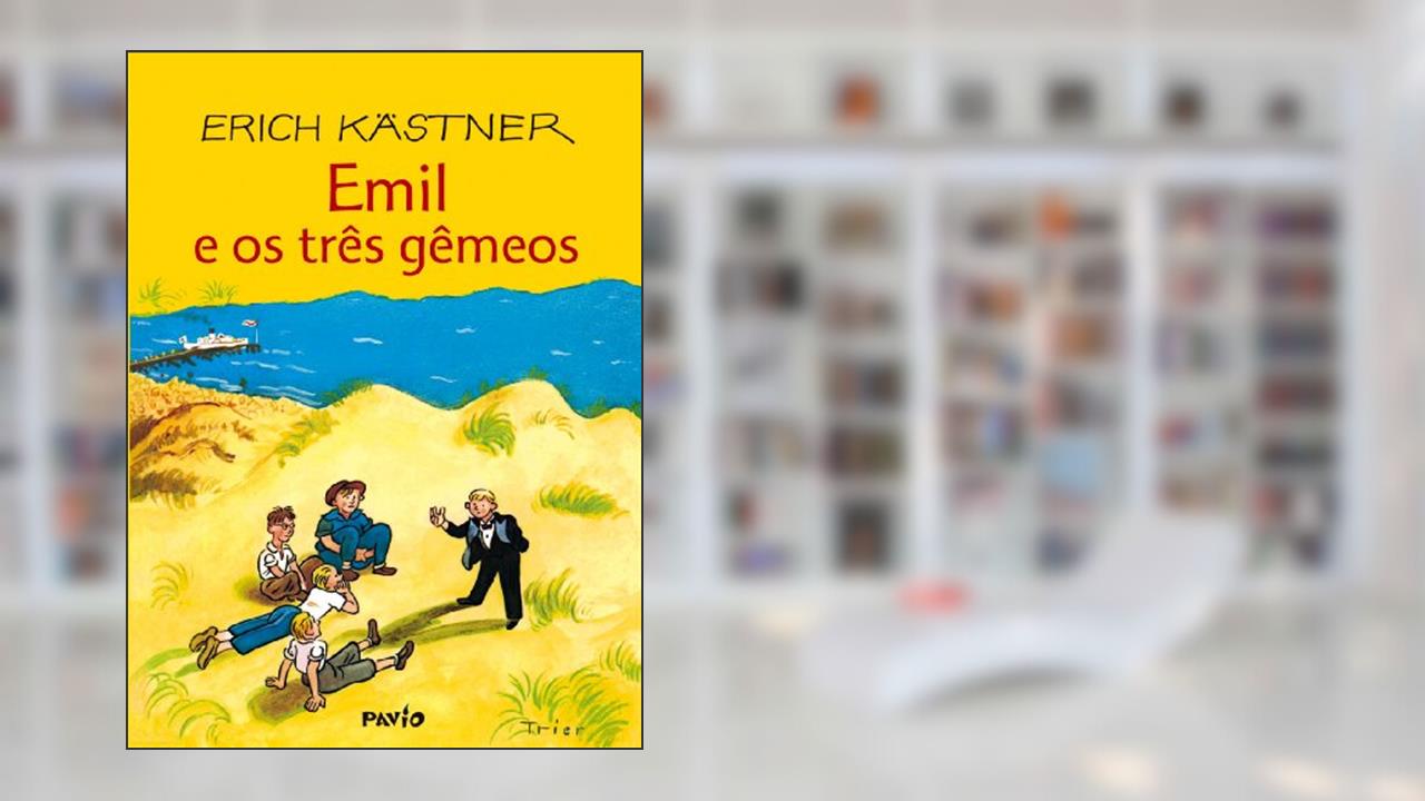 Capa de Emil e os três gêmeos, do autor Erich Kästner