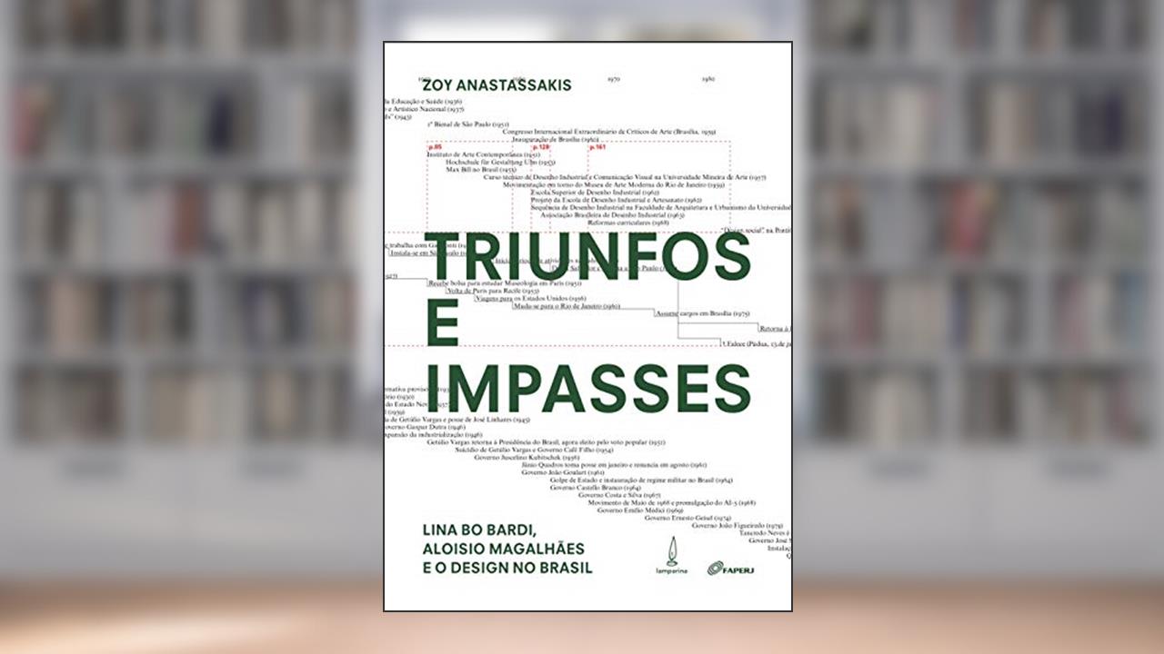 Capa de Triunfos e impasses: Lina Bo Bardi, Aloisio Magalhães e o design no Brasil, do autor Zoy Anastassakis