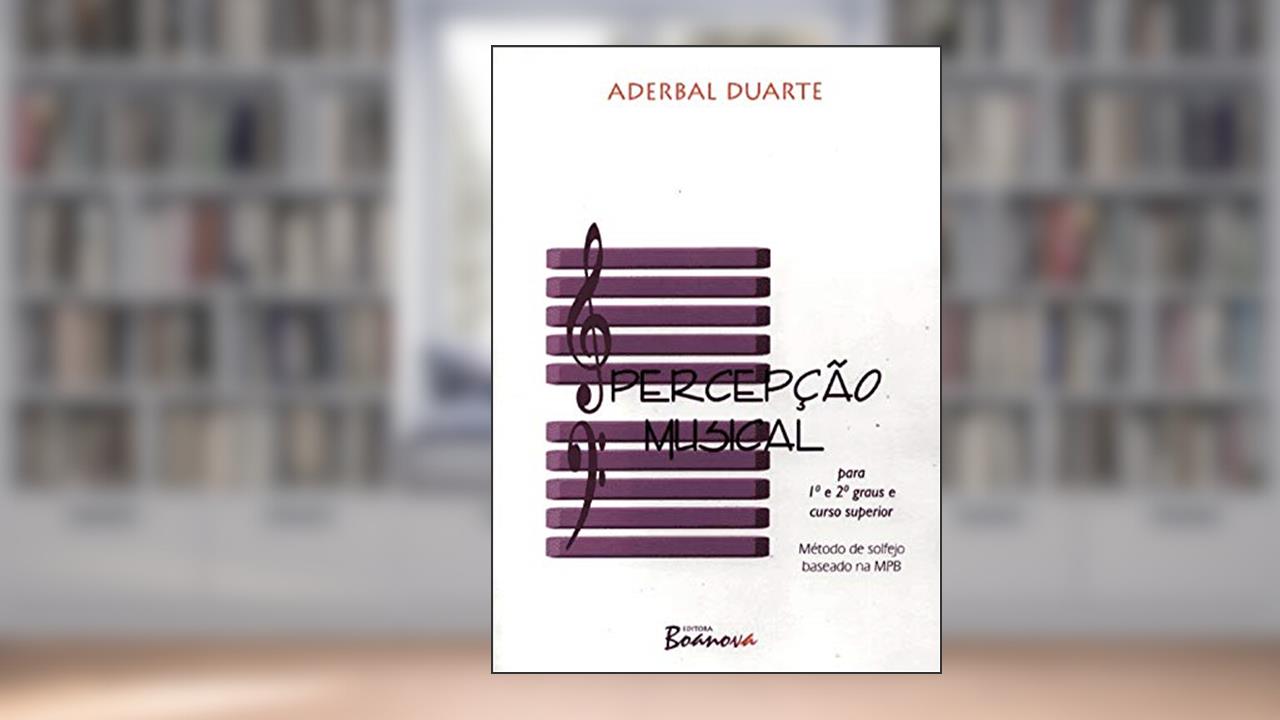 Capa de Percepcao Musical - Aderbal Duarte, do autor Aderbal Duarte