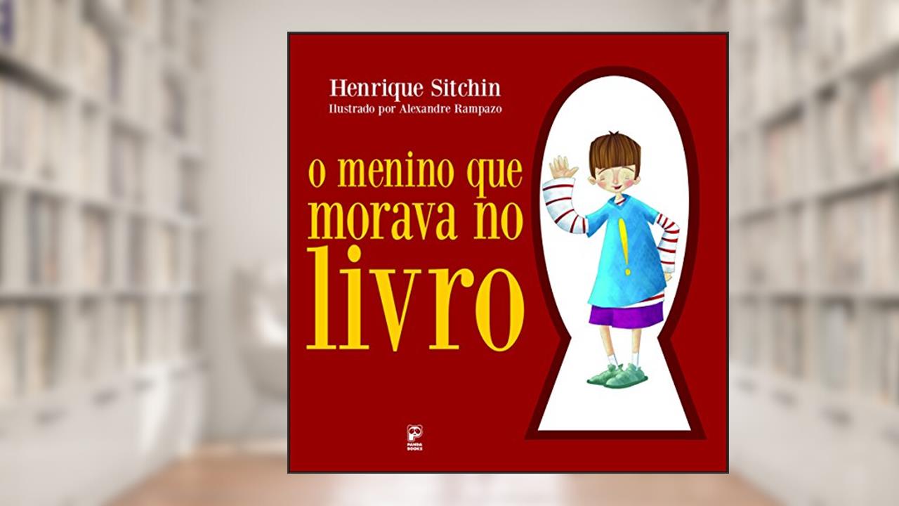 Capa de O menino que morava no livro, do autor Henrique Sitchin
