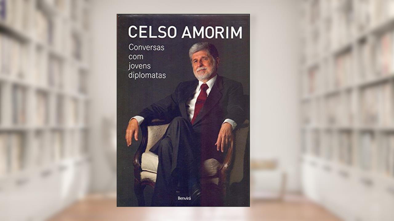 Capa de Conversas com jovens diplomatas, do autor Celso Amorim