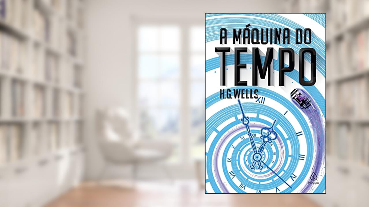 Capa de A máquina do tempo, do autor H. G. Wells