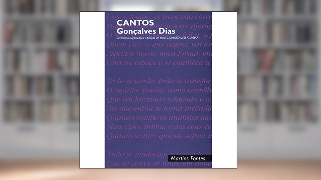Capa de Cantos, do autor Gonçalves Dias