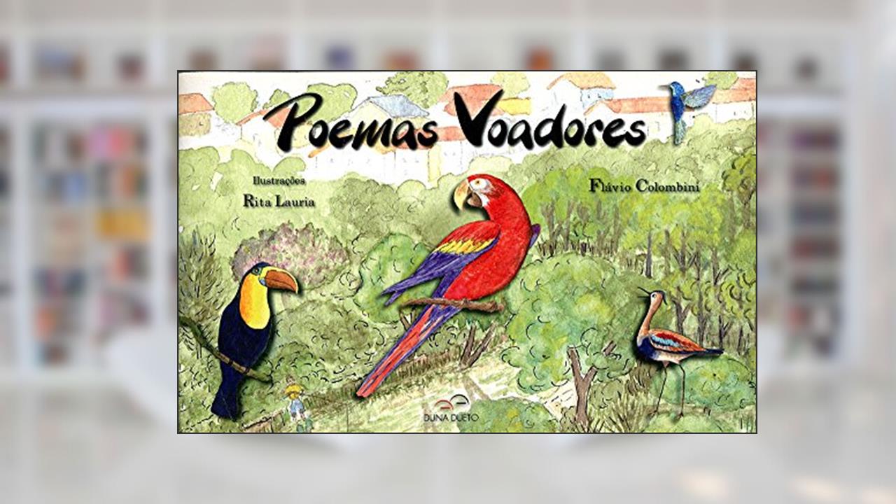 Capa de Poemas Voadores, do autor Flávio Colombini
