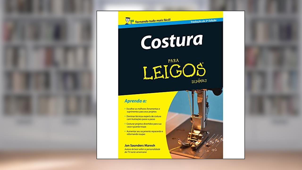 Capa de Costura Para Leigos, do autor Jan Saunders Maresh