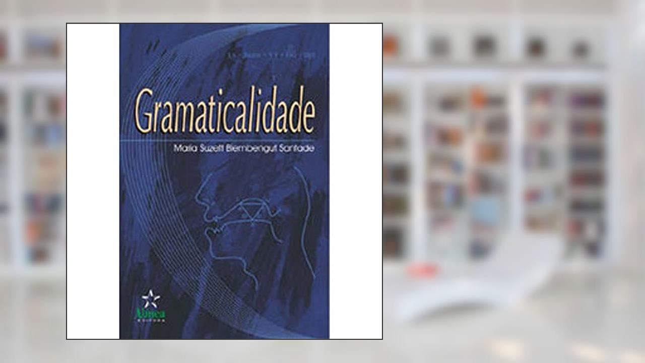 Capa de Gramaticalidade, do autor Maria Suzett Biembengut Santade