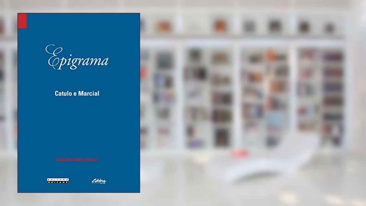Capa de Epigrama: Catulo e Marcial, do autor Robson Tadeu Cesila