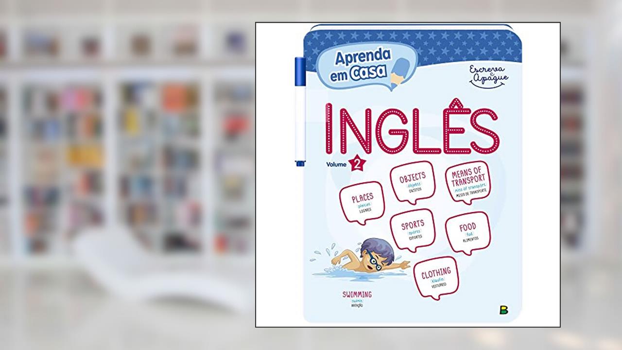 Capa de Aprenda em Casa Escreva e Apague: Inglês V2, do autor Todolivro