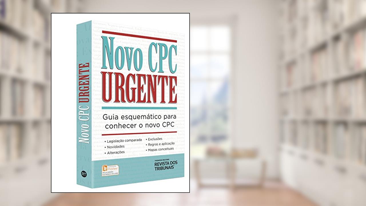 Capa de Novo Cpc Urgente, do autor Vários Autores